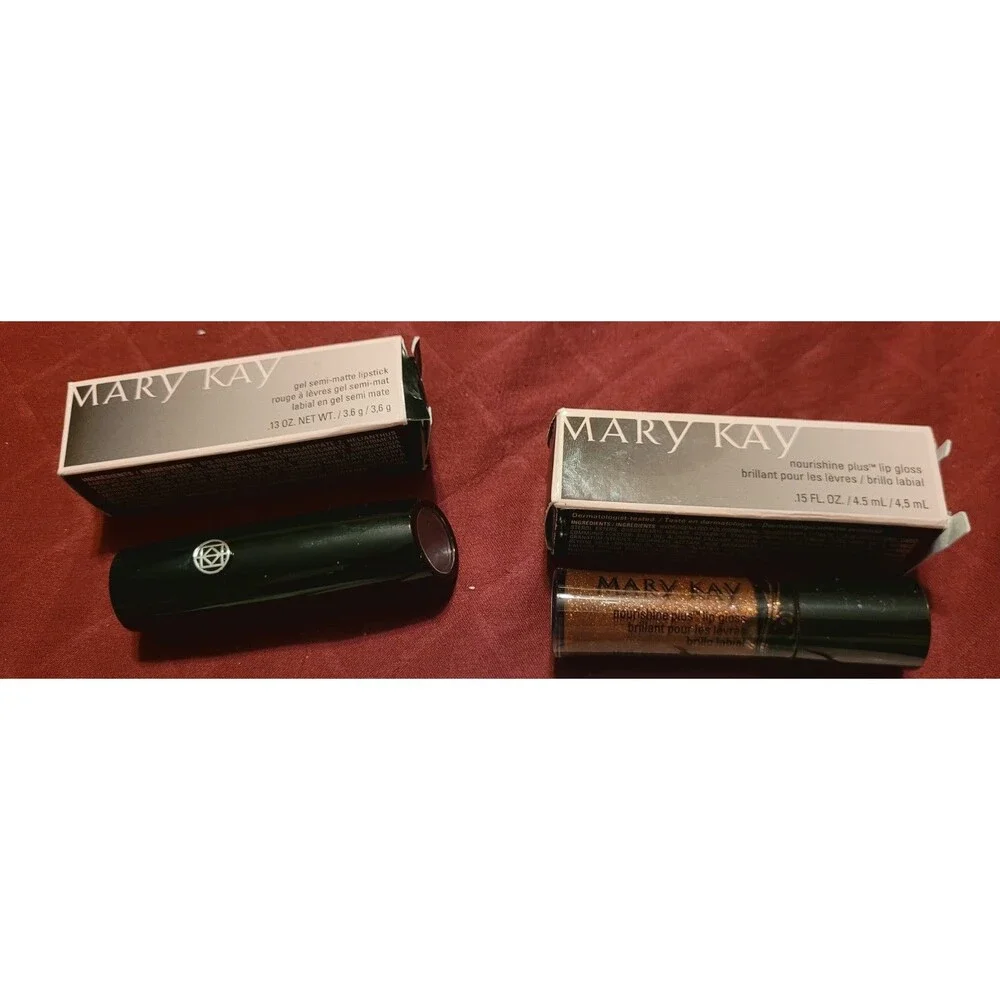 Mary Kay Mixed Makeup Lot Lipstick Gloss Lotion Night Cream Brushes Sponges